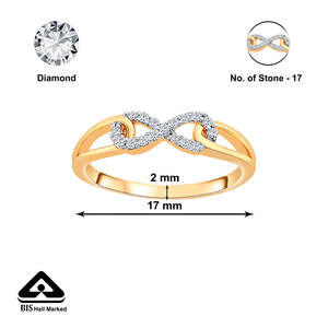แหวนทองคำและเพชร Infinity Dusk - Product Image 5