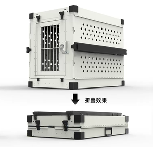 Collapsible Aluminum <b>Dog</b> Crate/Foldable <b>Dog</b> Box/Aluminum Pet Transport Cage/Stackable <b>Dog</b> Kennel/Portable <b>Dog</b> Travel Crate - Product Image 1