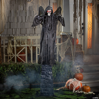 Décorations d'Halloween NED N11, zombies animatroniques mobiles, contrôle sans fil, couleur personnalisée, matériau plastique durable, utilisation en intérieur
