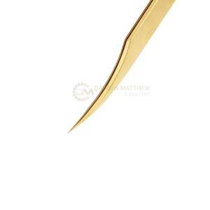 แหนบถอนขนตาปลาโลมาสแตนเลสสีทองที่ช่วยแยกขนตาดูแลขนตาเพิ่มวอลลุ่มโลโก้ตามสั่ง - Product Image 4