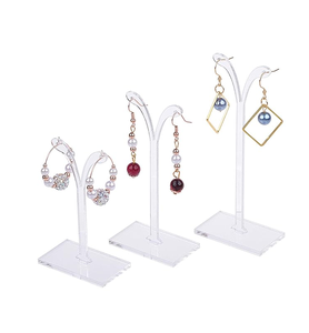 Best Design Acrylic <b>Earring</b> and Mala Hanging Holder Box Latest Design Different Quality Stand <b>Cheap</b> Price - Product Image 6