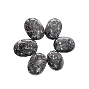 Cristal Larvikite pierre de palmier pierre naturelle pierre de guérison galet palmier sculpté Quartz Agate cristal pierres de palmier - Product Image 6