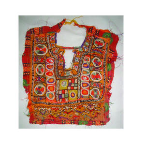 Broderie miroir travail à la main indien Vintage cou joug Applique Patch couture artisanat coton tissu cou joug conceptions Patchwork - Product Image 3