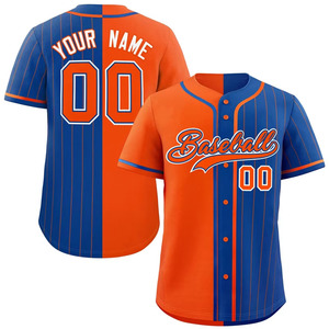 Maillot de baseball à col en V respirant personnalisé pour hommes avec impression numérique 100% tissu polyester pour vêtements de baseball et de softball - Product Image 1
