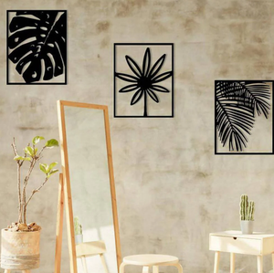 Arte de pared de Metal con acabado recubierto de polvo, tres marcos de latón Ak para manualidades - Product Image 4