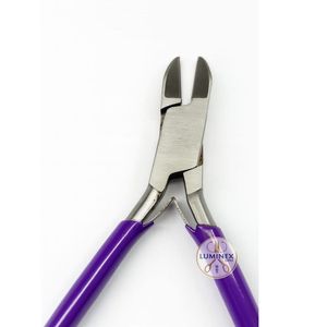 Alicates de Corte Lateral de Precisión Ligeros de Acero Inoxidable Luminex Impex con Mango de Agarre Morado para Joyería y Manualidades - Product Image 3