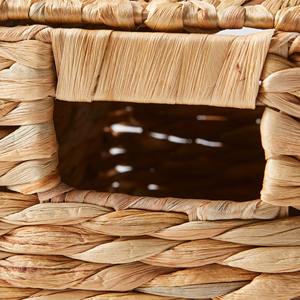 กล่องสี่เหลี่ยมผืนผ้าสานด้วยมือจากผักตบชวา กล่องเก็บของทำมือ เป็นมิตรกับสิ่งแวดล้อม ของตกแต่งบ้านจากธรรมชาติ ขายส่งจากเวียดนาม - Product Image 4