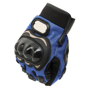 Gants de moto en cuir respirant réglables pour le sport en plein air, gants de moto sans doigts, gants de course à doigts complets - Product Image 2