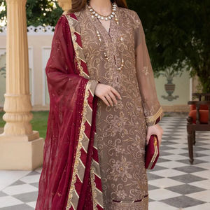 2025 vestido de fiesta Formal sin costuras más vendido para mujer nuevo diseñador de longitud Regular Salwar Kameez - Product Image 2