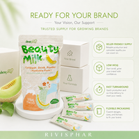 Poudre de boisson au collagène au melon miel naturel OEM en sachets – Complément nutritionnel beauté pour adultes, soulagement du stress, soutien immunitaire