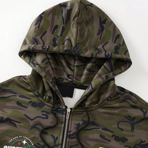 Sudaderas con capucha de caza de hombre de invierno térmicas impresas personalizadas de la mejor calidad de talla grande con cremallera bordada Tress recién llegado - Product Image 4