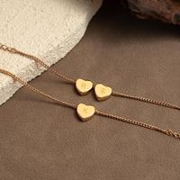 Pulsera de Cadena con Corazón 3D Grabado Minimalista Cristiano en Plata de Ley 925 con Baño de Oro Vermeil de 18K y Rodio, Personalizada para Familia