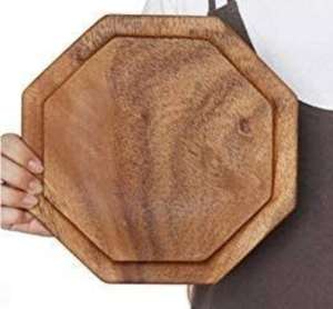 Wooden Serving Tray Acacia Wood Serving Tray Home Luxury Decoration <b>Vintage</b> Serving Tray for Home <b>Kitchen</b> and Restaurant - Product Image 4