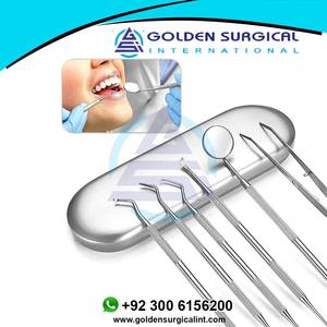 Faucille tartre détartreur dents Pick spatule miroir dentiste cadeau soins bucco-dentaires outils de nettoyage des dents ensemble dentaire instruments chirurgicaux - Product Image 2