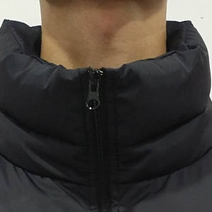 Trendy Hooded Canvas <b>Men's</b> Puffer <b>Jacket</b> Lightweight Quilted Insulated Front Logo Warm Winter Coat for Outdoor Hiking & <b>Travel</b> - Product Image 3