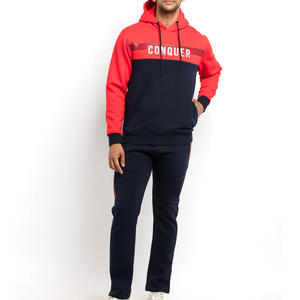 Vêtements de sport tendance pour hommes, survêtements d'entraînement 100% coton, survêtements de gros personnalisés avec logo personnalisé - Product Image 1