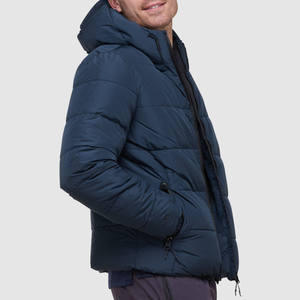 Veste bomber d'hiver pour homme, fermeture éclair, 2 couches (toile/polyester/coton), vente chaude, qualité supérieure, coupe-vent, imperméable, respirante, à capuche - Product Image 3