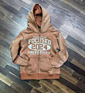 Sudadera con logotipo de parche bordado personalizado de alta calidad, ropa de calle, sudadera con capucha de moda para hombres, VintageMen lavada con ácido - Product Image 5