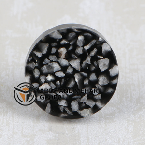 Bouton de tiroir en marbre poli de luxe, quincaillerie en pierre solide pour meubles - Moderne, durable, écologique, pour cuisine et salle de bain - Product Image 1