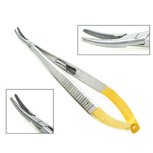 Soporte de aguja de Castroviejo CURVED TC 18cm Soporte de bloqueo dental Fórceps de sutura - Product Image 1