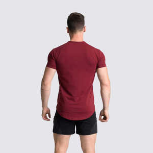 Ensemble de vêtements de sport en coton d'été pour hommes-T-shirt et short respirants de style t-shirt vierge personnalisable - Product Image 5