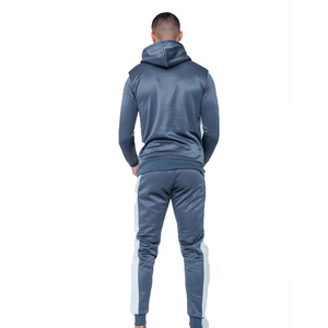 Chándales ajustados para correr para hombre al por mayor, jersey con capucha de poliéster brillante con pantalón, ropa de entrenamiento, chándal para invierno - Product Image 2
