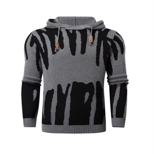 เสื้อฮู้ดแนวสตรีทผ้าโพลีเอสเตอร์สำหรับผู้ชายเสื้อกันหนาวถักแนวฮิปฮอปแฟชั่นระบายอากาศได้ดี100% สำหรับฤดูใบไม้ร่วงและฤดูหนาว - Product Image 3