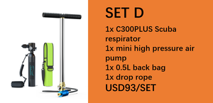 Bộ dụng cụ lặn biển, bình dưỡng khí, bình khí lặn bằng nhôm, thiết bị thở, bình khí mini 0.5L, bộ bình khí lặn - Product Image 6