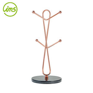 Base de mármol negro Taza Portavasos Árbol para encimera - Product Image 1