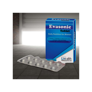 Vente en gros de comprimés de nutrition quotidienne d'extrait d'herbes biologiques de haute qualité pour les femmes fabricant indien de vitamines aux herbes Evasonic - Product Image 4