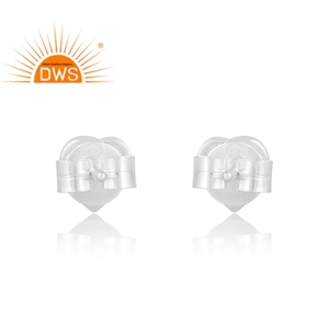 Vente chaude en argent Sterling naturel Rose Quartz pierres précieuses boucle d'oreille bijoux personnalisés pour les femmes cadeau pour elle - Product Image 2