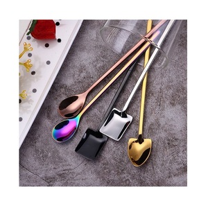 Juego de cubiertos de cuchara de vajilla de color dorado de metal con juego de cubiertos decorativos de calidad superior a precios bajos - Product Image 4