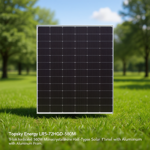 Panneau solaire monocristallin à demi-cellules de type N Topsky Energy LR5-72HGD-580M 560W avec cadre en aluminium - Product Image 3