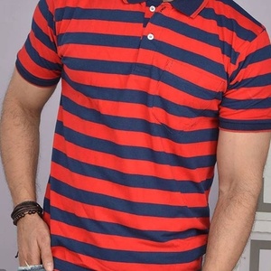 Camiseta de Polo de manga corta clásica a rayas para hombre, 100% algodón, transpirable, de lujo, para Fitness, Golf y tenis, Camiseta corta informal de verano - Product Image 1