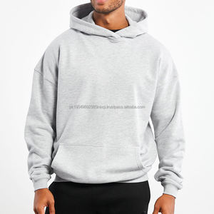 Sweat à capuche surdimensionné pour homme, double couche, 500 g/m², impression puff, lourd, ample, 400 g/m², pull en coton de luxe, sweat à capuche personnalisé - Product Image 1