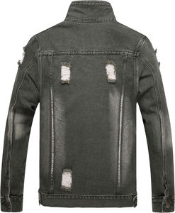 Chaqueta Vaquera Desgastada, Abrigo Informal y Duradero hasta la Cadera para Invierno, para Ropa Formal y Urbana - Product Image 4