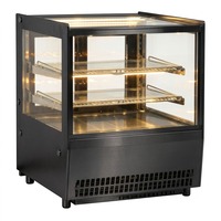Réfrigérateur commercial électrique à porte coulissante de conception compacte pour desserts, équipement de refroidissement, vitrine de présentation de gâteaux de comptoir – Offre Spéciale