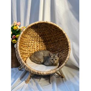 Panier de rangement pliable en rotin artisanal multifonctionnel pour chat, nouvelle arrivée, durable, éco-responsable, pour le style et le confort - Product Image 4