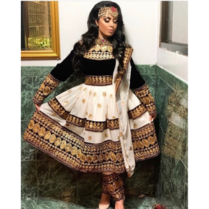 ROBE TRADITIONNELLE AFGHANI PAKISTANI FEMME DE HAUTE QUALITÉ 2024 DERNIÈRE CONCEPTION COULEURS PERSONNALISÉES EN GROS ODM SERVICE OEM PATHANI - Product Image 4