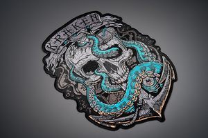 Grands patchs appliques brodés pour DIE Iron Sew pour vestes de moto vêtements et sacs gilet patchs - Product Image 6