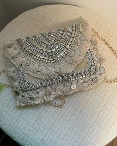 UTILISATEUR BRODERIE UNIQUE SACS MEILLEUR Style Bohème Broderie Travail Main Embrayage Sacs À Main Sacs Fantaisie Conception Doublure En Gros - Product Image 1