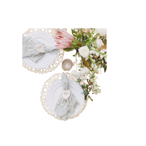 Recién llegados, anillo de tejido de macramé, el mejor servilletero de acabado, diseño Popular para decoración de mesa de fiesta, precio económico - Product Image 3