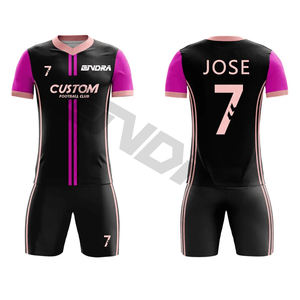 Camiseta de fútbol Retro de poliéster de secado rápido, conjunto completo de uniforme de fútbol - Product Image 4