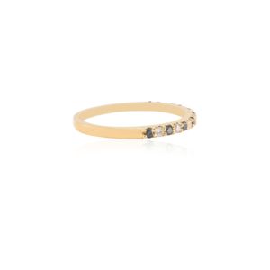 La última colección de lujo de 100% hechos a mano auténticos diamantes reales y anillos apilados de banda fina de oro amarillo sólido de 18 quilates, moda única - Product Image 5