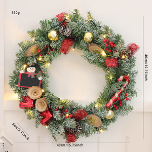 Guirnalda Navideña Más Vendida con Piñas Artificiales Simuladas y Agujas de <span class=keywords><strong>Pino</strong></span> de 35/40 cm <span class=keywords><strong>para</strong></span> Decoración de Puertas - Product Image 6