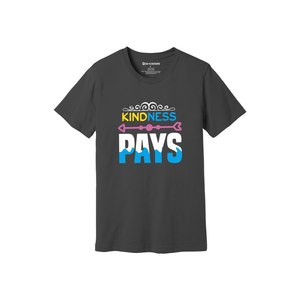 Kindness Themes Print 100%cotton Fabric T-shirt 160-180 to Heavy GSM 12 Color Available Customized Your Own Design & Placement - Product Image 2