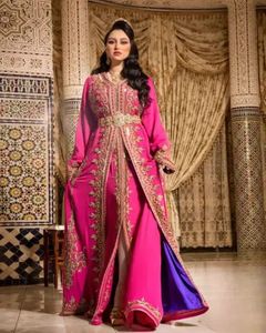 NEW-DAZZLING EMBROIDERY on BEAUTIFUL MOROCCAN CAFTAN DRESS WITH EMBELLISHED CRYSTAL GLASS <b>BEADS</b>,<b>THREADS</b>,PEARLS,DABKA WORK @ 2024 - Product Image 1