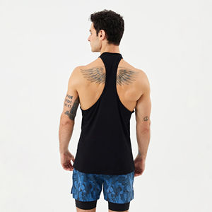 Camiseta sin Mangas para Hombre, Ajustada y Cómoda, Hecha de Material de Algodón Elástico, Perfecta para Entrenamiento en el Gimnasio y Uso Diario - Product Image 2