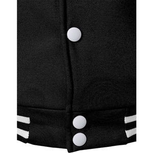 <b>Men's</b> <b>Baseball</b> <b>Jacket</b> Leather Varsity <b>Jacket</b> Windbreaker High Street Hip-Hop Vintage Coat - Product Image 5