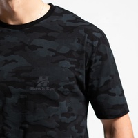 T-shirt en coton surdimensionné pour homme de haute qualité, à manches courtes et motif camouflage, idéal pour l'été
